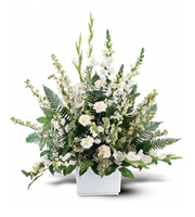 Flowers By Bauers White Expressions Basket