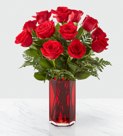 The FTD® True Romantic™ Red Rose Bouquet