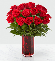 The FTD® True Romantic™ Red Rose Bouquet