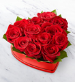 The FTD® Lovely™ Red Rose Heart Box