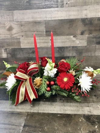Flowers By Steve, Inc. Traditional Christmas Centerpiece Haverhill, MA ...