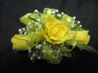 3 Mini Rose Corsage with Bling