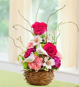 Love Bird Nest Bouquet