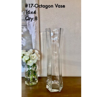 Octagon Vase 16x4