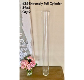 Crystal Clear Cylinder 39X4