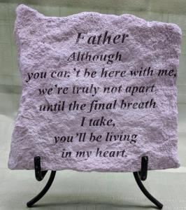 Father Concrete Plaque 