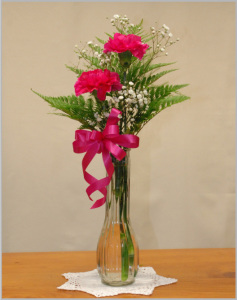 Double Carnation Bud Vase