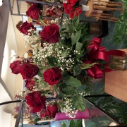 Dozen Roses Arranged