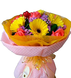 Mixed Cut Flowers Colorful