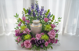 #10 Lavender Urn Wreath