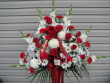 Red and White Standing Basket