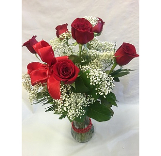 Pequa Valentine\'s Day Red Rose Vase 1