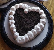 Oreo Heart Shaped Cheesecake