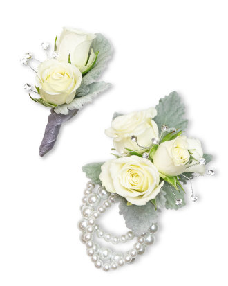 Virtue Corsage and Boutonniere Set