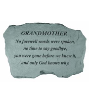 Grandmother - No farewell words... Stone