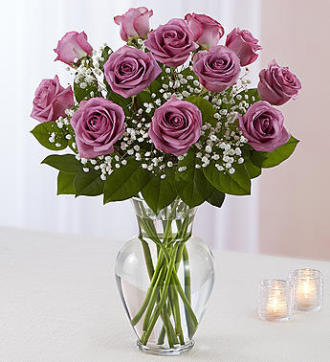 Purple Rose Vase