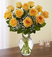 Yellow Rose Vase