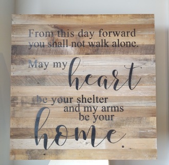 Reclaimed Wooden Heart and Home