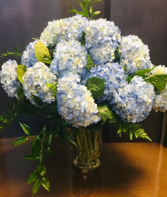 Colonial Blue Hydrangea Bouquet 