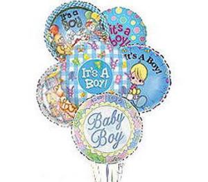 Stein Mylar Balloon Bouquet – Baby Boy