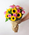 Sunflower Crush Wrapped Bouquet