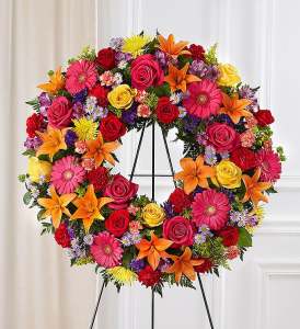 Vibrant Medley Circular Wreath