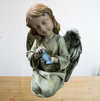 Angel Holding Bird
