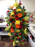 Spring-Tropical Mix Funeral Spray