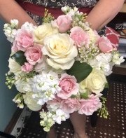 White/Pink Wedding Bouquet