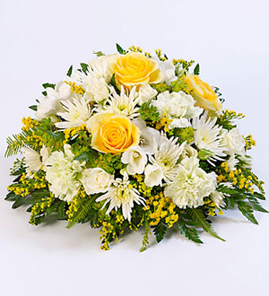 Classic Posy Yellow and White - Funeral
