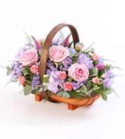 Mixed Basket - Pink and Lilac