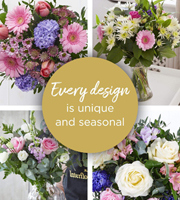 Florist Choice With Vase - Pastels Deluxe