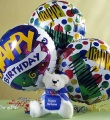 Birthday Balloons and a Bear