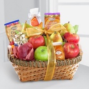 Best Wishes Fruit and Snack Basket