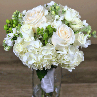 Petite White Bridal Bouquet