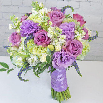 Lavender Cream Bridal Bouquet 