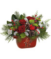 Telelfora's Classic Cardinal Centerpiece by CCF