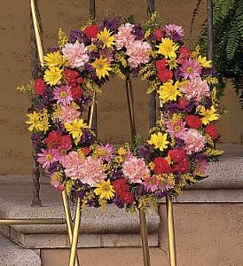 Eternity Wreath - by Charleston Cut Flower Co.