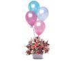 Birthday Balloon Basket - by Charleston Cut Flower Co.