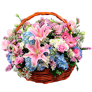 Basket Fresh Flowers