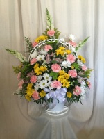 Spring Garden Funeral Basket 