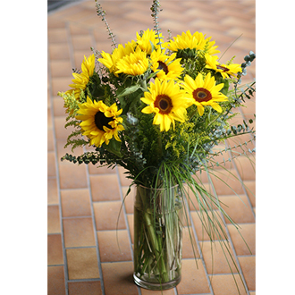 LA115 Sunflower Garden Vase