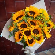 Sunflower sunshine brown paper bouquet