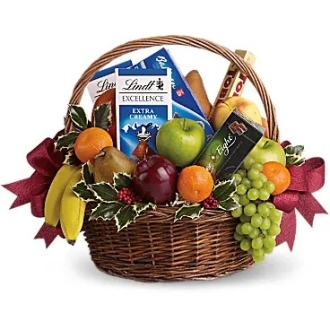 Fruits and Sweets Holiday Basket