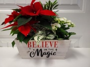 Believe In The Magic Wood Planter