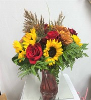 Sunflower Delight Vase