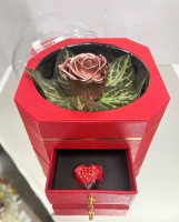 Rose Gold Rose Box