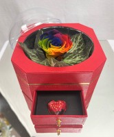 Rainbow Rose Box