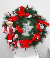Elf on a wreath 