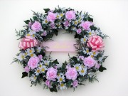 Pink Roses Wreath